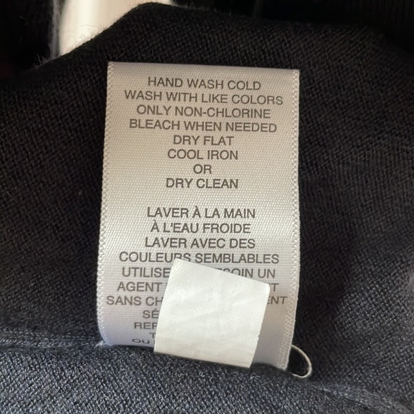 V Neck Banana Republic silk/cotton/cashmere sweater Sz L - Picture 5 of 6